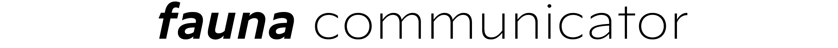 fauna communicator